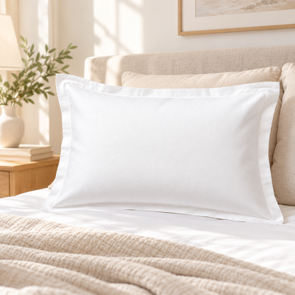 Havenliss Classic White Pillowcase – Soft Fabric Envelope Closure Pillow Cover