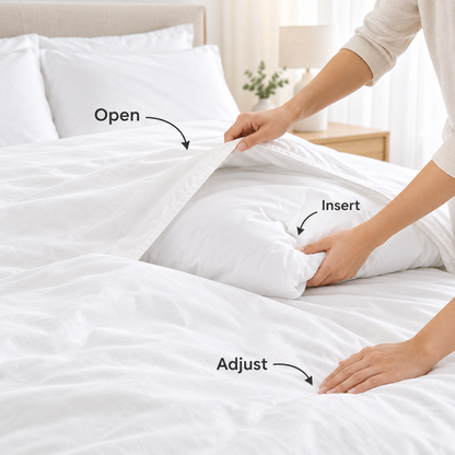 Havenliss Solid White Duvet Cover – Soft-Touch Minimal Bedding Cover