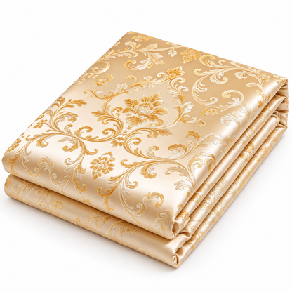 Havenliss Champagne Gold Damask Pattern Duvet Cover – Elegant Bedroom Bedding